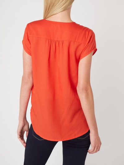 Armedangels Blusenshirt mit V-Ausschnitt in Wickeloptik Orange 4