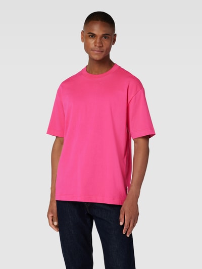Marc O'Polo Relaxed Fit T-Shirt aus Baumwolle mit Rundhalsausschnitt Pink 4