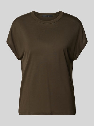Someday T-shirt z lyocellu w jednolitym kolorze model ‘Kanja’ Ciemnozielony 2