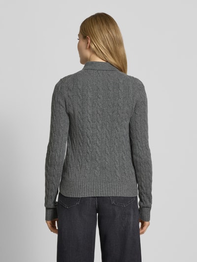 Polo Ralph Lauren Slim fit shirt met lange mouwen van wolmix met kasjmier Middengrijs - 5