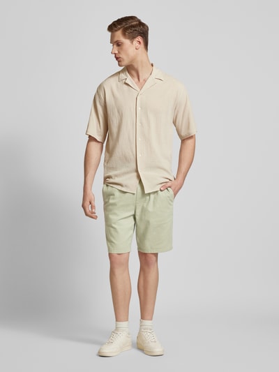 Only & Sons Shorts mit elastischem Bund Modell 'LINUS' Hellgruen 1