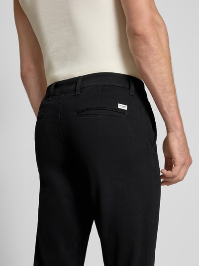 Jack & Jones Slim fit broek met steekzakken, model 'MARCO' Zwart - 3
