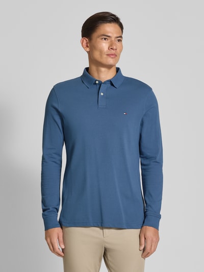 Tommy Hilfiger Regular Fit Poloshirt aus Baumwoll-Mix Jeansblau 4