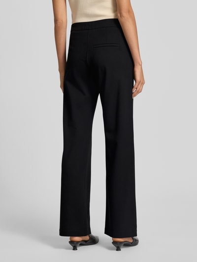 MAC Loose fit stoffen broek van viscosemix, model 'Chiara' Zwart - 5