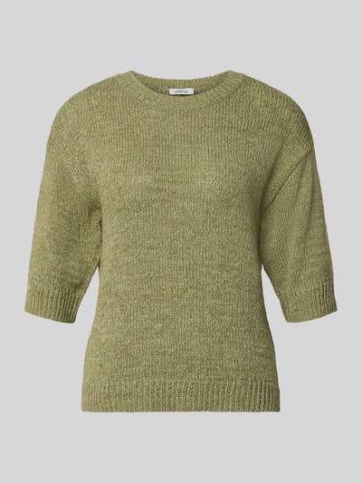 s.Oliver RED LABEL relaxed fit gebreide pullover van katoenmix Kaki - 2