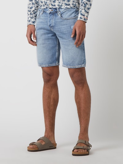 Scotch & Soda Szorty jeansowe z bawełny  Jeansowy niebieski 4