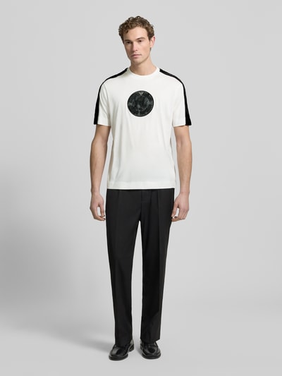 Emporio Armani T-Shirt mit Label-Detail Weiss 1