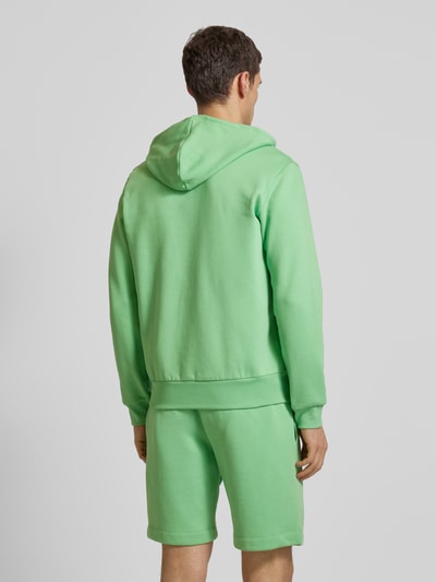 Lacoste Sweatjack met gescheiden kangoeroezak Lichtgroen - 5