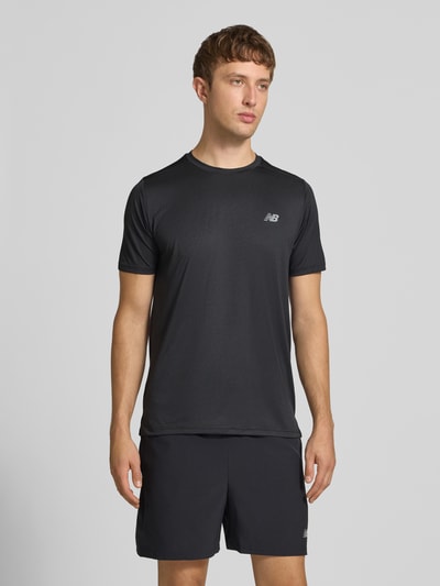 New Balance T-Shirt mit Label-Print Modell 'ESSENTIAL' Black 4
