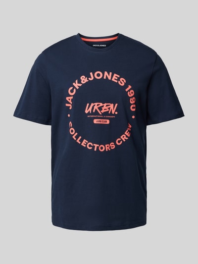 Jack & Jones T-shirt z nadrukiem z logo model ‘SIMON’ Granatowy 1