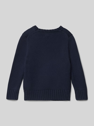 Polo Ralph Lauren Kids Strickpullover mit Motiv- und Label-Stitching Marine 3