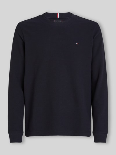 Tommy Hilfiger Regular Fit Langarmshirt mit dezentem Logo-Detail Marine 2