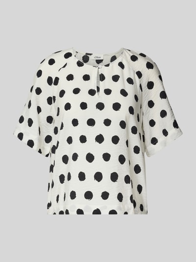 s.Oliver RED LABEL Relaxed Fit Blusenshirt aus Viskose-Mix Weiss 2