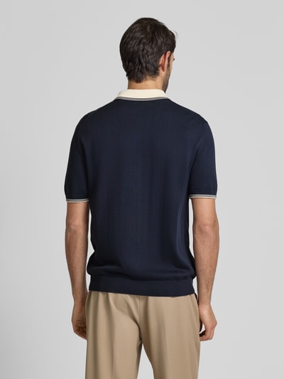 Gant Slim Fit Poloshirt mit Label-Stitching Marine 5