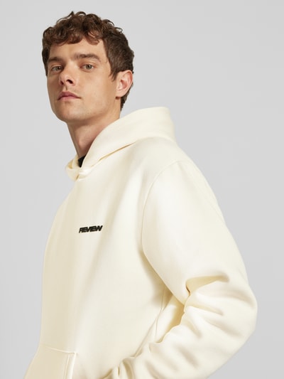 REVIEW Essentials Logo Hoodie Ecru 3