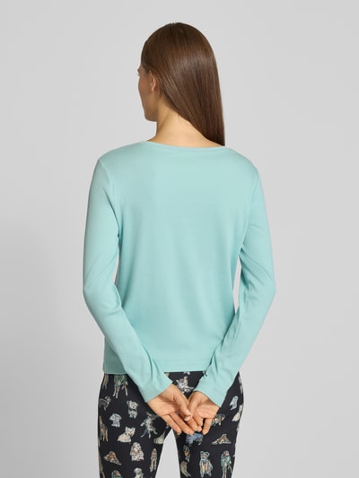 Marc Cain Shirt met lange mouwen en geribde ronde hals Mintgroen - 5