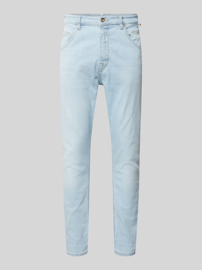 GABBA Slim fit jeans in 5-pocketmodel, model 'Alex' Lichtblauw - 2