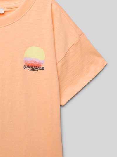 Garcia T-Shirt mit Label-Print Apricot 2