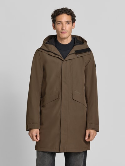 Didriksons Regular Fit Parka mit Kapuze Modell 'Kenny' Dunkelbraun 4