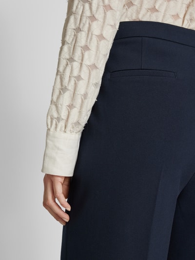 Copenhagen Muse Stoffen broek in gemêleerde look met persplooien Marineblauw - 3