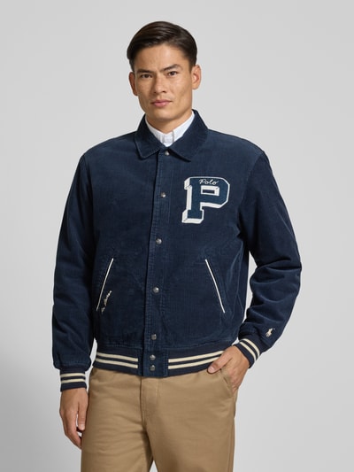 Polo Ralph Lauren College-Jacke mit Druckknopfleiste Marine 4