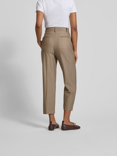 Victoria Beckham Leinenhose aus reinem Leinen Camel 5