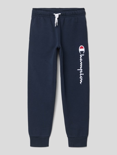 CHAMPION Sweatpants met labelstitching Marineblauw - 1