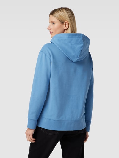 BOSS Orange Hoodie mit Label-Print Modell 'Edelight' Rauchblau 5