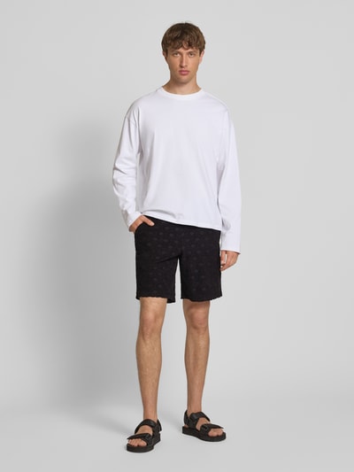 Jack & Jones Sweatshorts mit elastischem Bund Modell 'JAIDEN' Black 1
