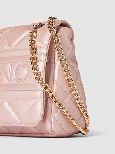 VALENTINO BAGS Umhängetasche mit Steppnähten Modell 'ADA' Metallic Rosa 2