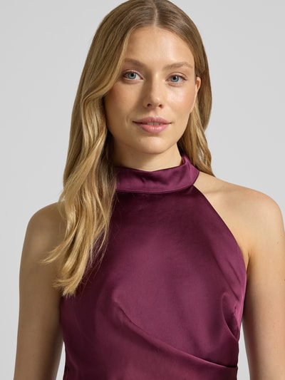 Rinascimento Abendkleid mit Zierfalten Bordeaux 3