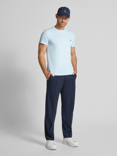 Lacoste T-shirt o kroju regular fit z czystej bawełny Jasnoniebieski 1