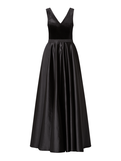 Paradi Abendkleid aus Samt und Taft  Black 2