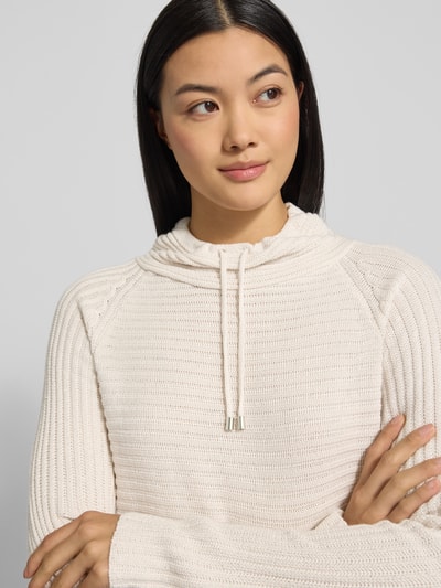 monari Strickpullover mit Stehkragen Ecru 3