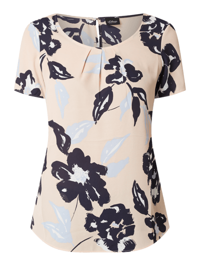 s.Oliver BLACK LABEL Blusenshirt aus Chiffon  Sand 2