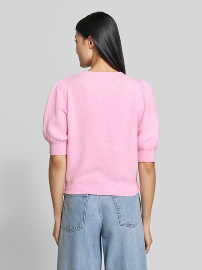 VERO MODA Regular Fit Pullover mit Puffärmeln Rosa 5