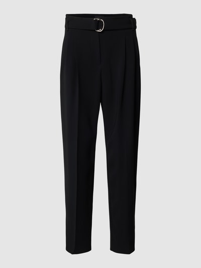 BOSS Black Women Regular fit stoffen broek met riem, model 'Tapiah' Zwart - 2