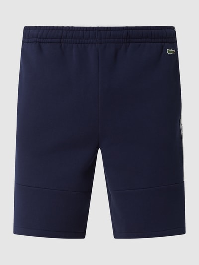 Lacoste Regular fit sweatshorts met logostrepen Marineblauw - 2