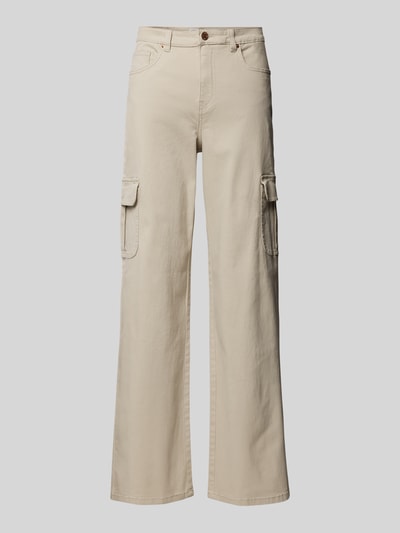 Vero Moda Extra Long Wide Fit Cargohose mit hoher Taille Modell 'TESSA' Beige 2