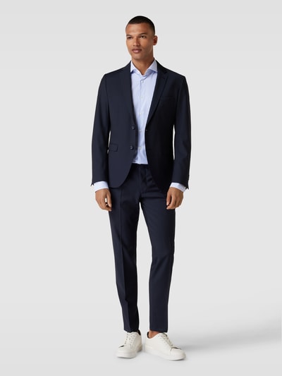 BOSS Slim Fit Business-Hemd mit Streifenmuster Modell 'Hank' Royal 1