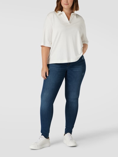 ONLY CARMAKOMA PLUS SIZE skinny fit jeans in used-look Lichtblauw - 1