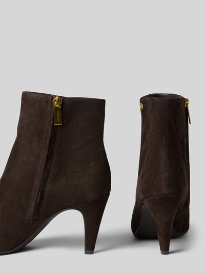 MICHAEL Michael Kors Stiefelette aus Rindsvelours mit Logo-Detail Dunkelbraun 2