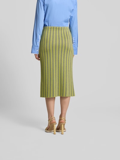 BAUM & PFERDGARTEN Midikleid mit elastischem Bund GELB 5