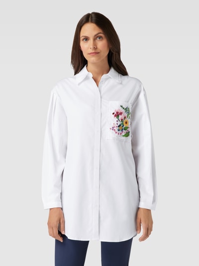 MAX&Co. Bluzka koszulowa z kieszenią na piersi model ‘BRINA’ Biały 4