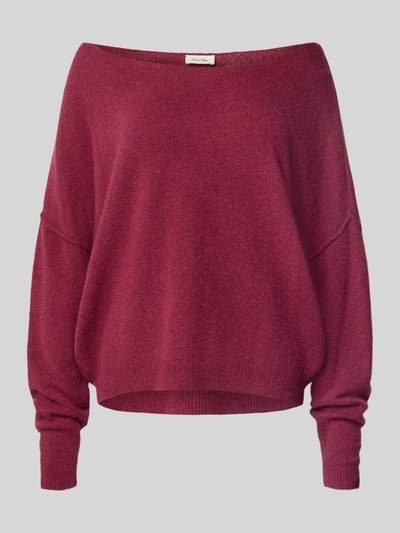 American Vintage Strickpullover mit U-Boot-Ausschnitt Modell 'DAMSVILLE' Bordeaux Melange 2