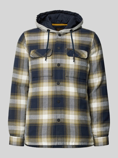 PME Legend Hemdjacke mit Druckknopfleiste Dunkelblau 2