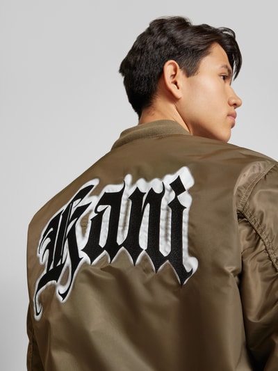 KARL KANI Bomberjacke mit Label-Stitching Khaki 3