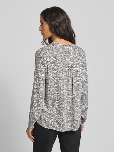 More & More Regular fit blouse van viscose met V-hals Wit - 5