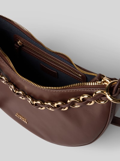 Tommy Hilfiger Torebka ze skóry naturalnej na długim pasku Ciemnobrązowy 5