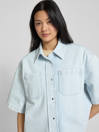 IVY OAK Regular fit jeansblouse met borstzakken, model 'ERICA' Bleu - 3